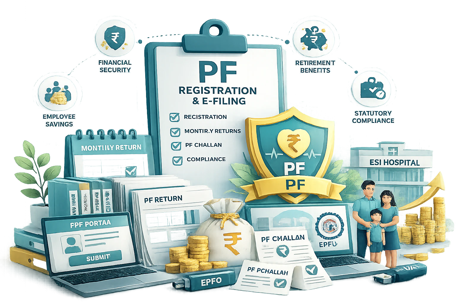 PF Registration & E-Filing